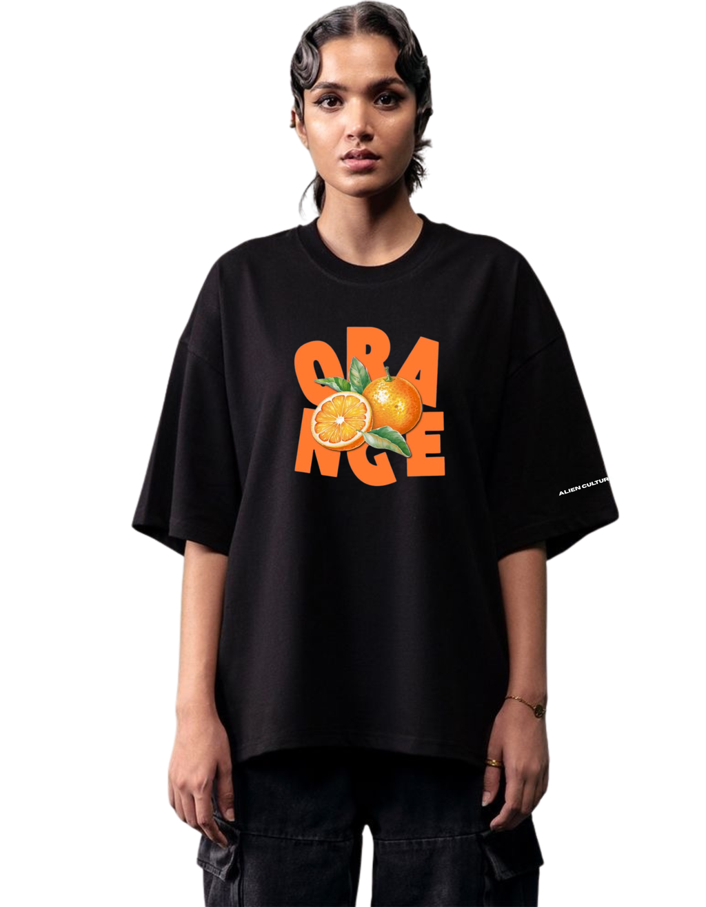 Orange Pop Oversized T-Shirt