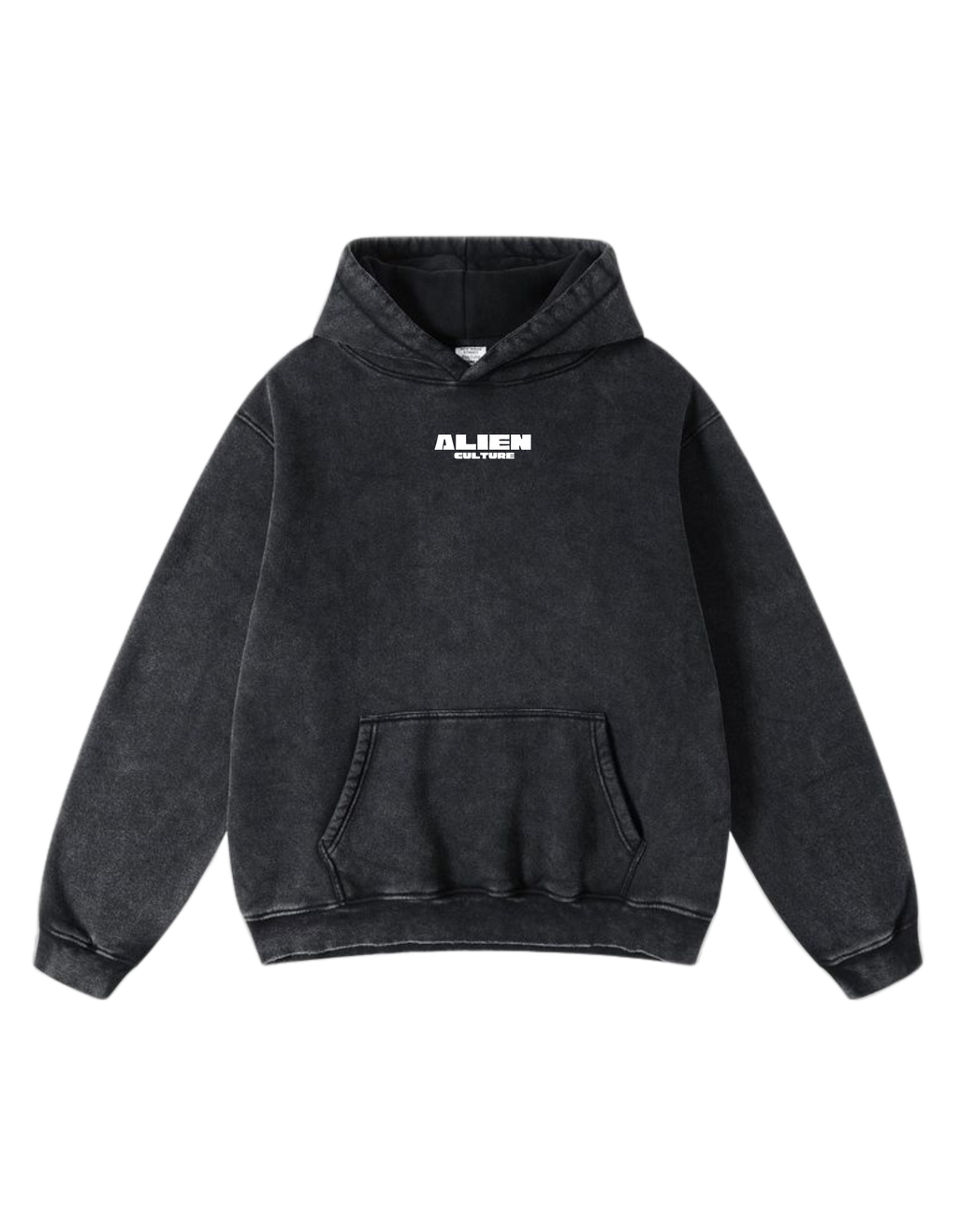 ALIEN CULTURE ACID WASH OVERSIZED HOODIE