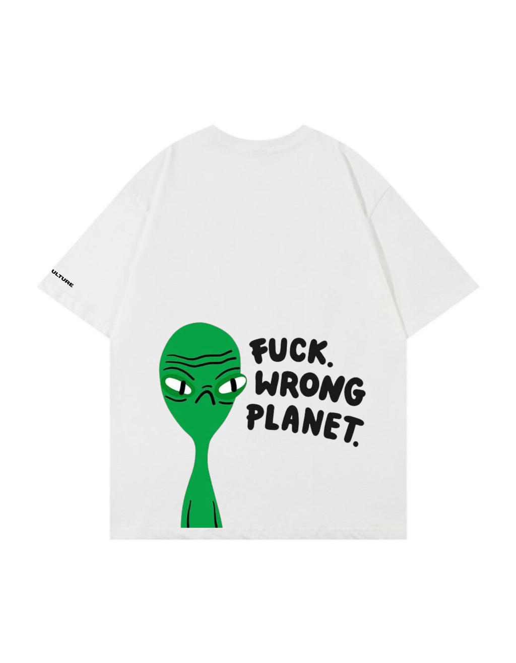 ALIEN CULTURE “WRONG PLANET” OVERSIZED TSHIRT