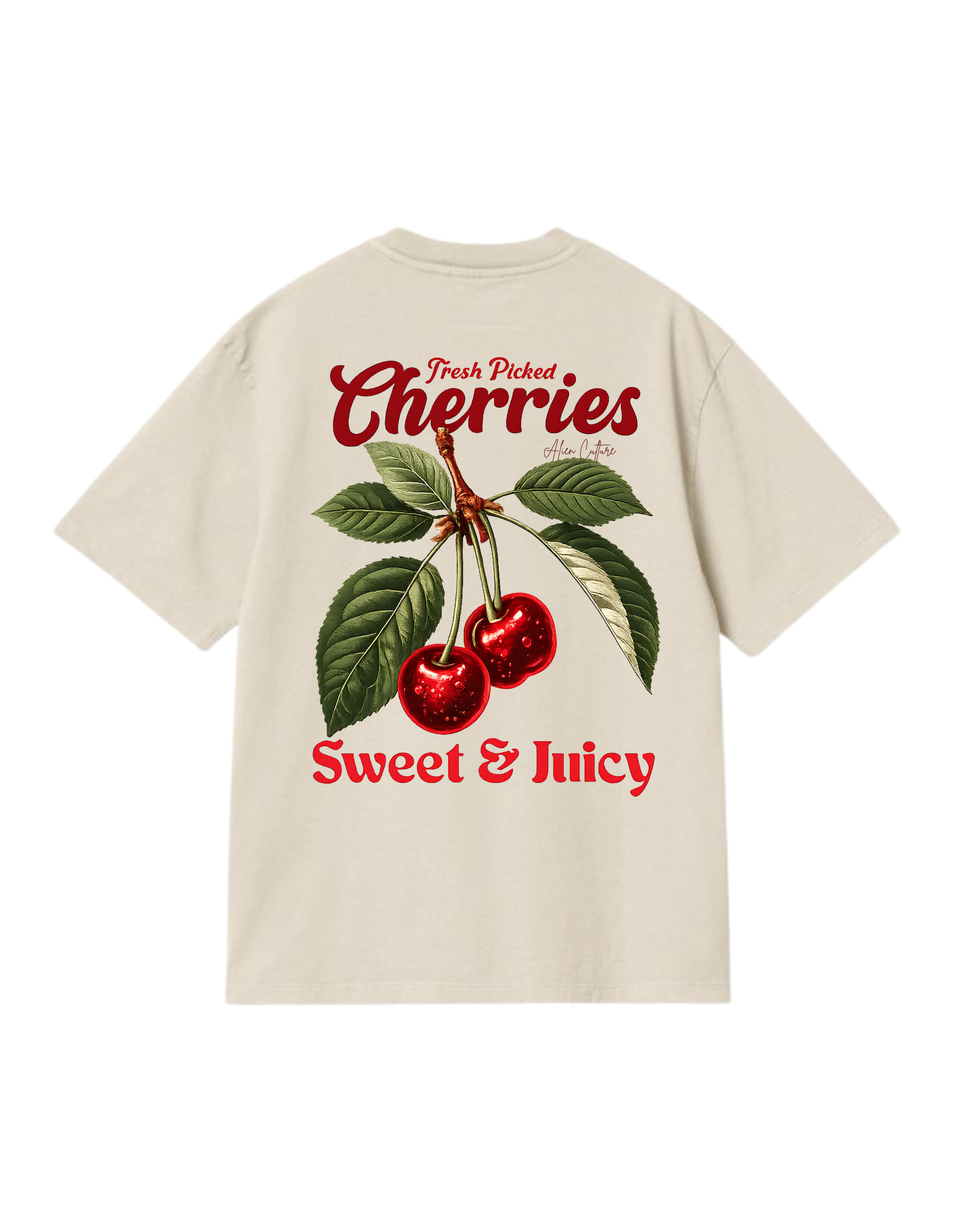 FRESH PICKED CHERRIES OVERSIZED TSHIRT