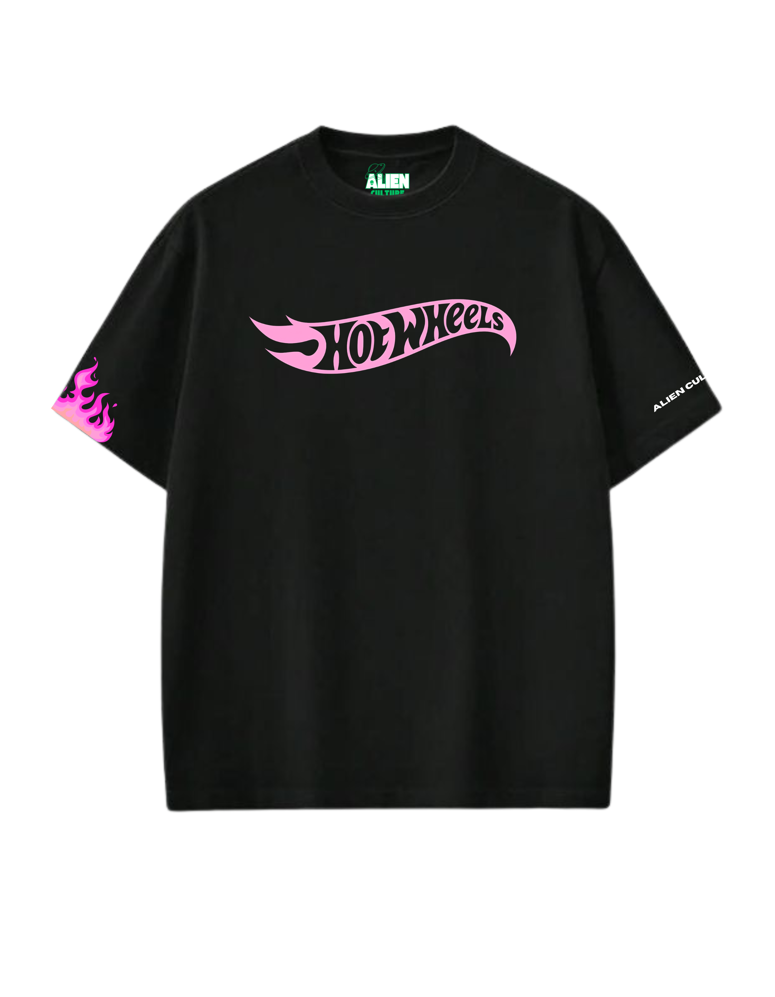HOTWHEELS PINK FLAME OVERSIZED TSHIRT – Alien Culture